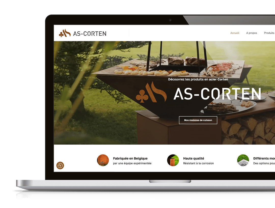 Mock up laptop AS Corten Mock up laptop AS Corten