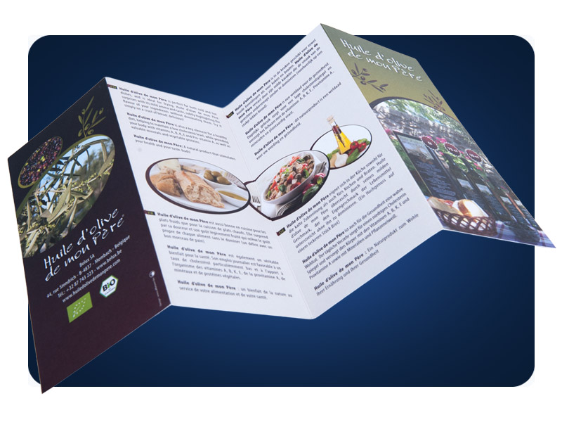 Création graphisme print dépliant