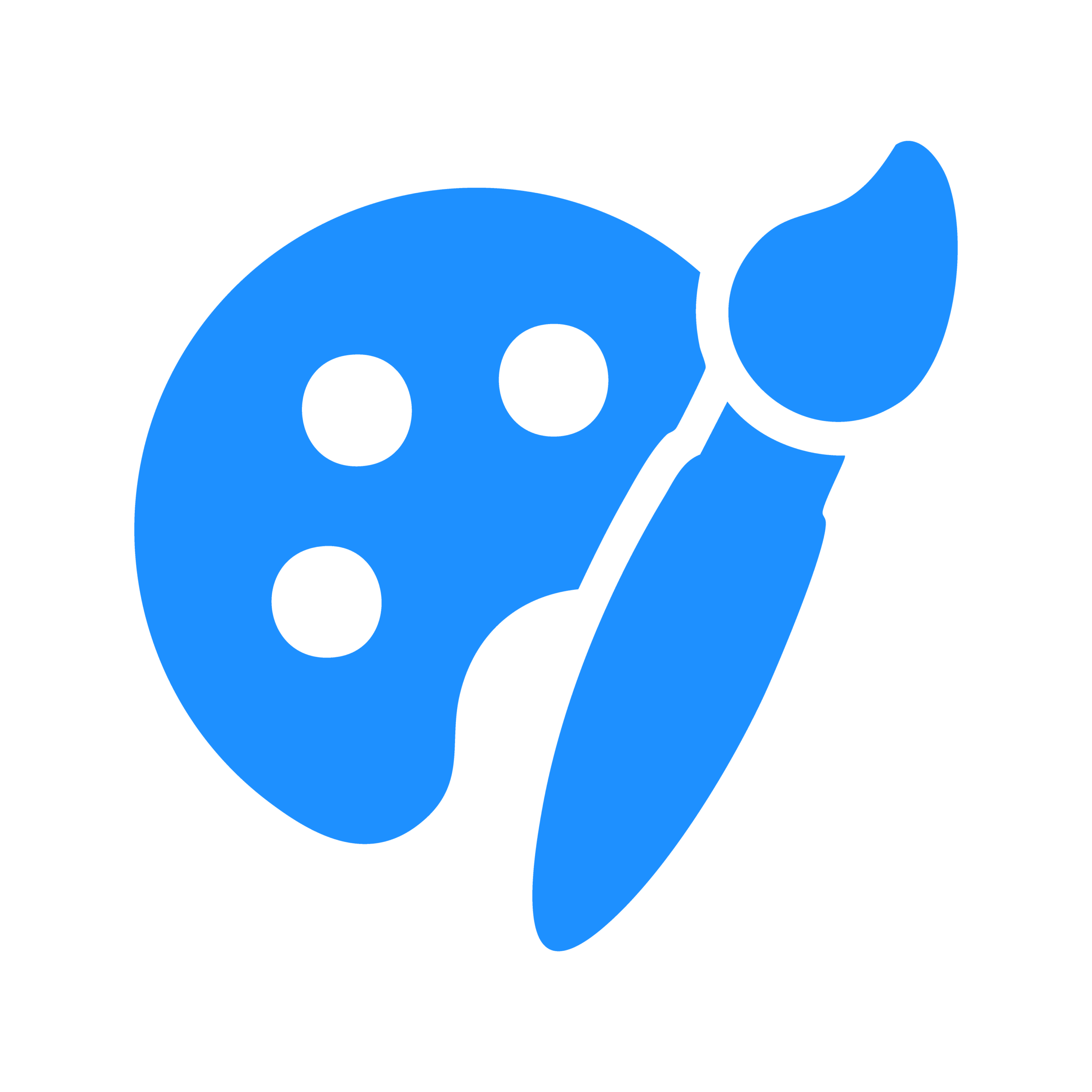 Icône département web et design